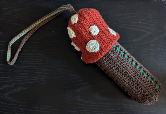 Mushroom water bottle holder