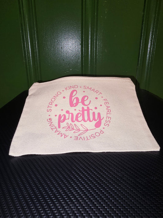Strong woman cosmetic bag